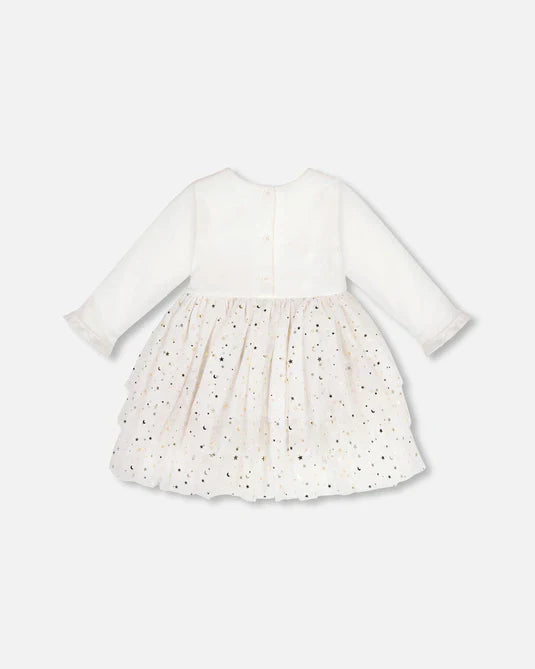 Baby Girls Off White Tulle Dress