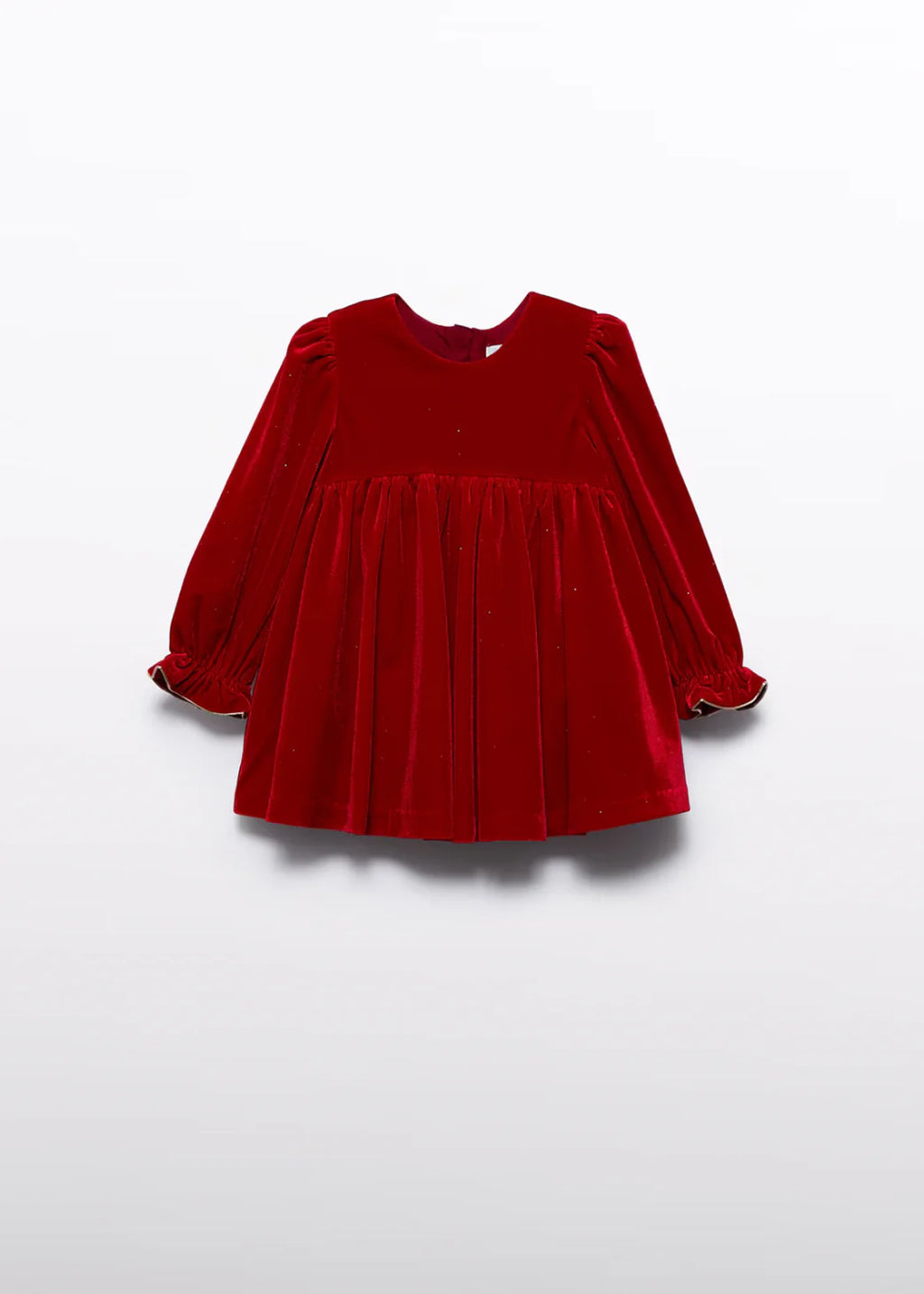Baby Girls Red Velvet Dress