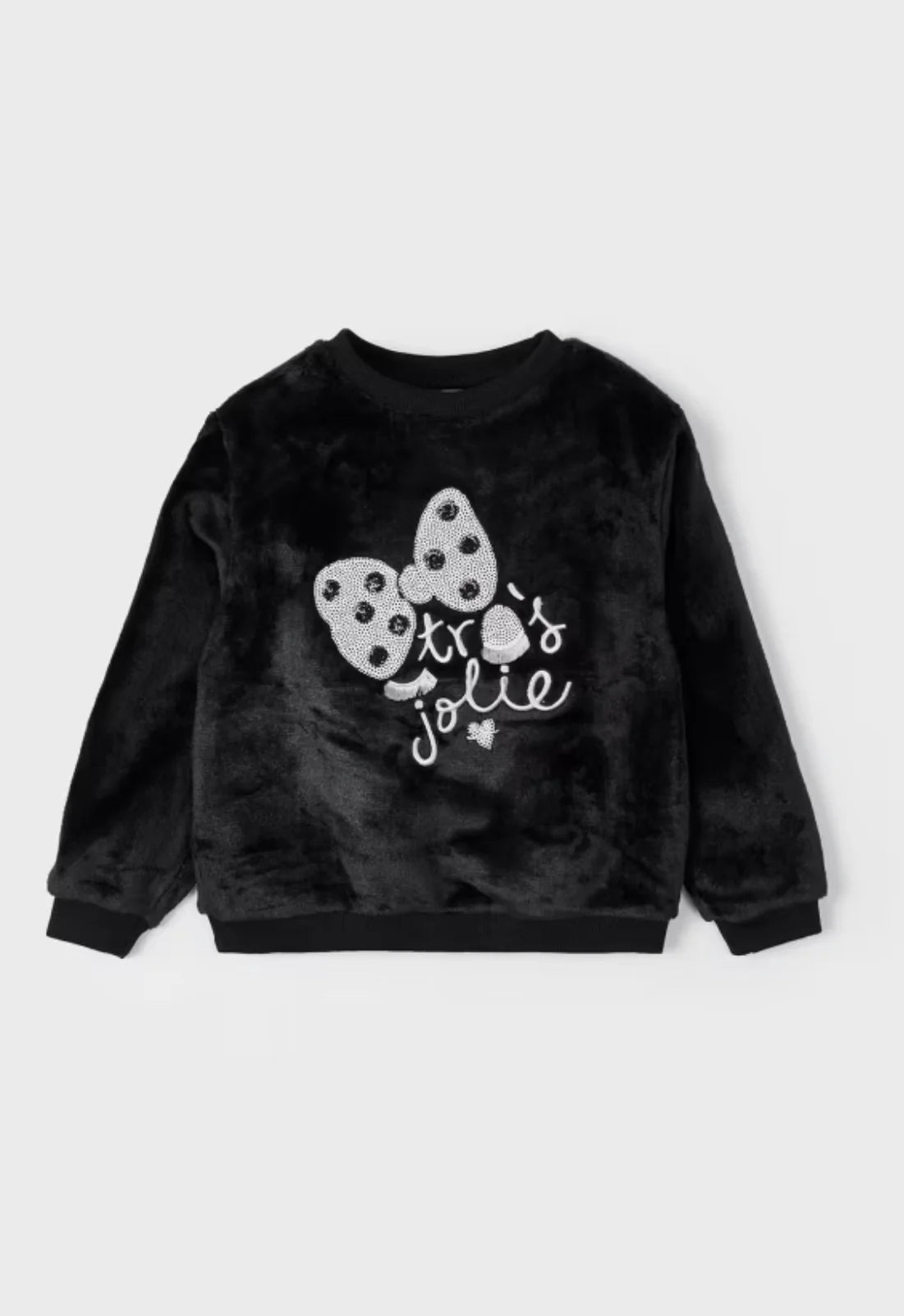 Girls Faux Fur Sweatshirt