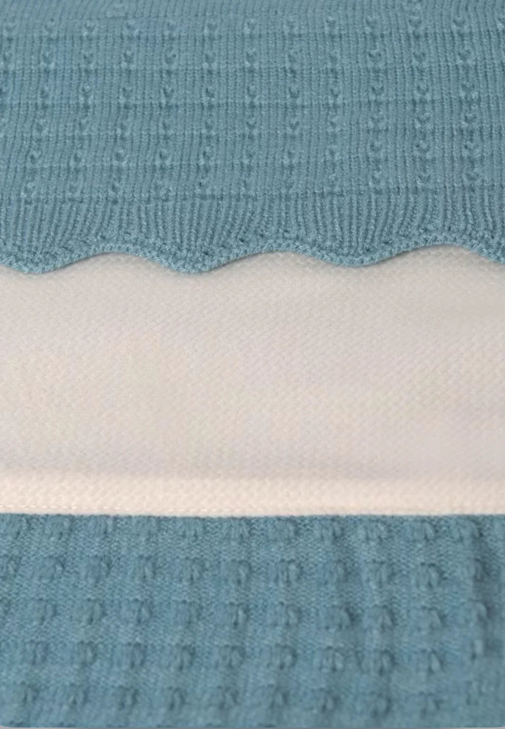 Blue Knit Blanket