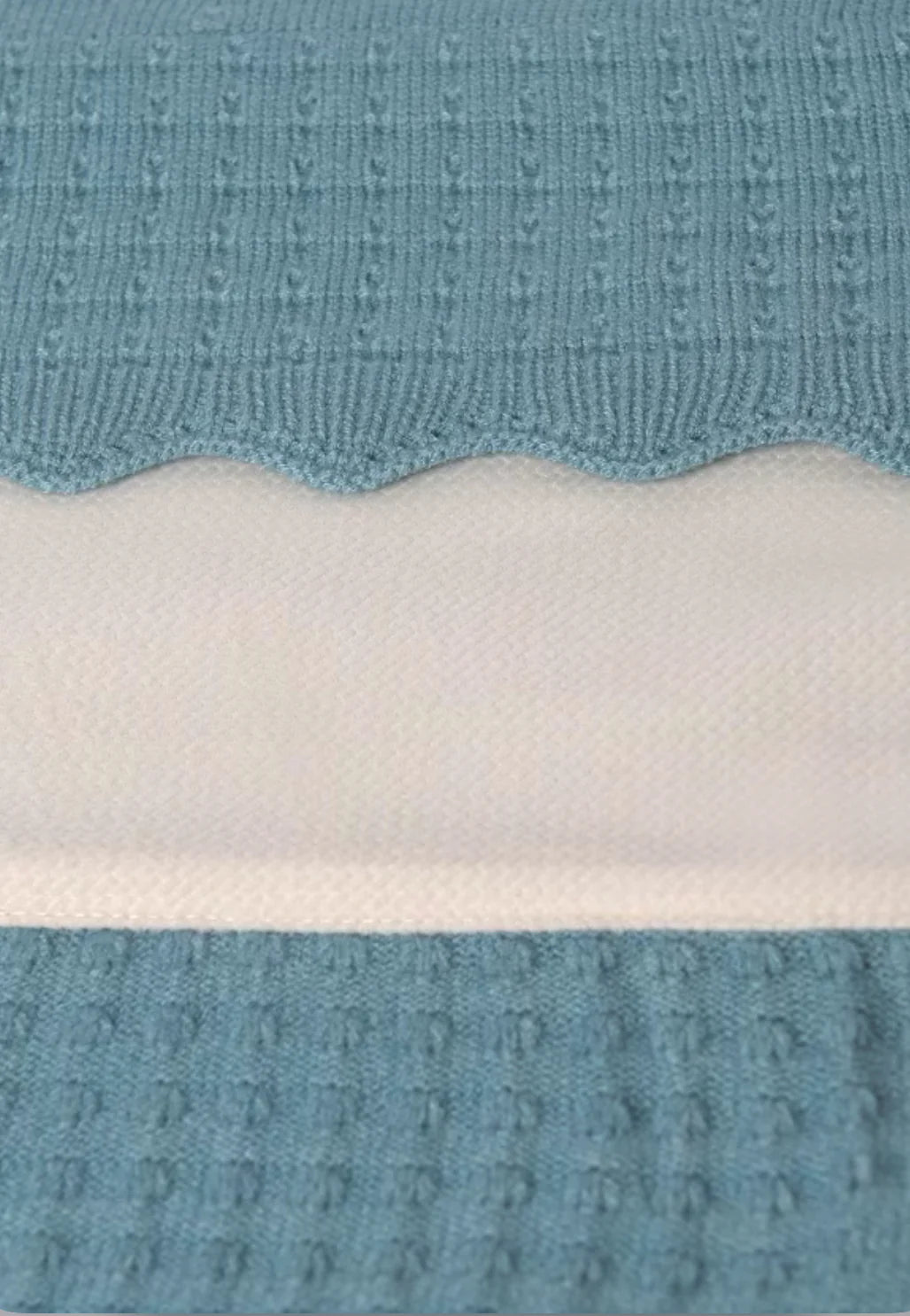 Blue Knit Blanket
