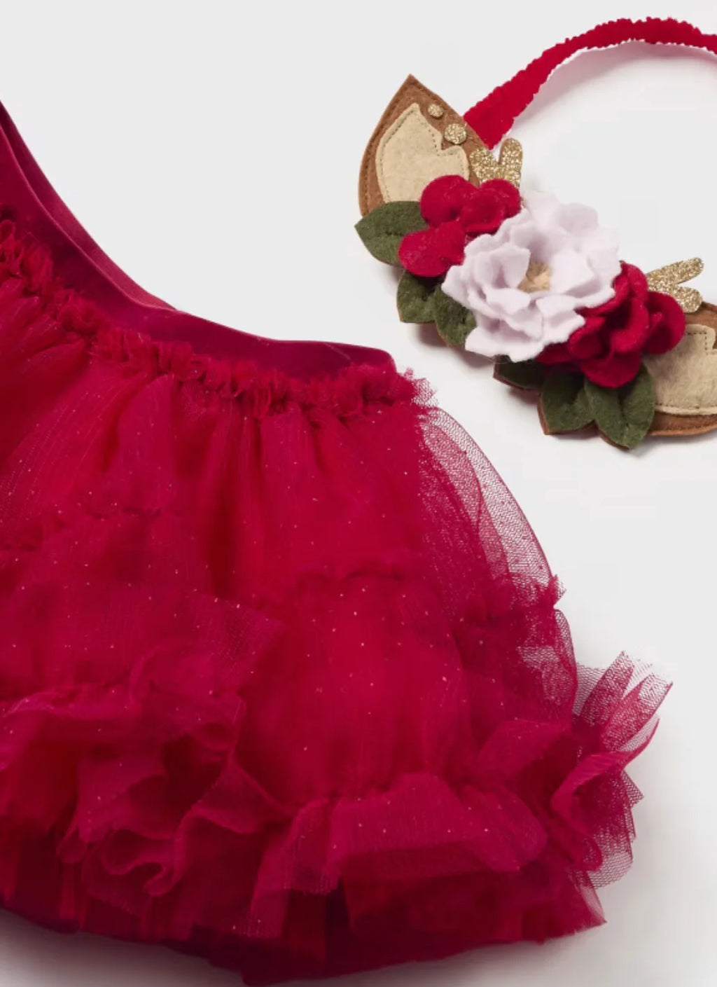 Baby Girls Red Tutu Set