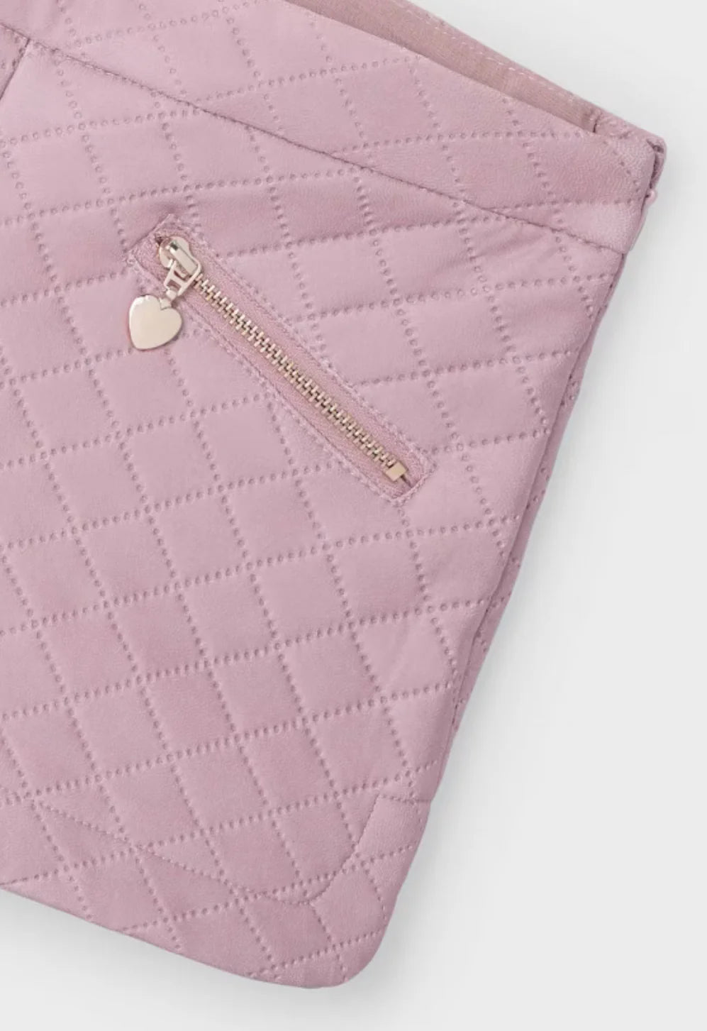 Girls Pink Quilted Shorts