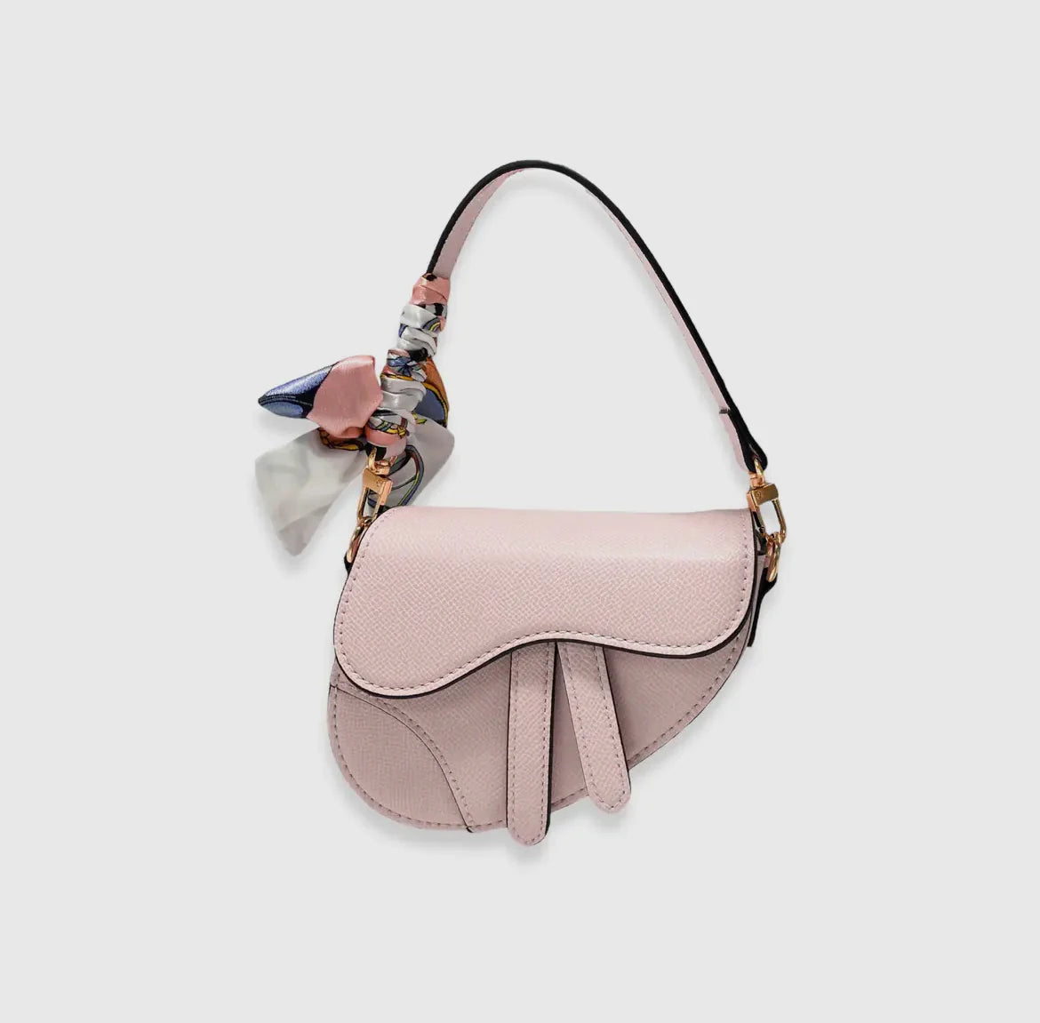 Girls Pink Saddle Purse