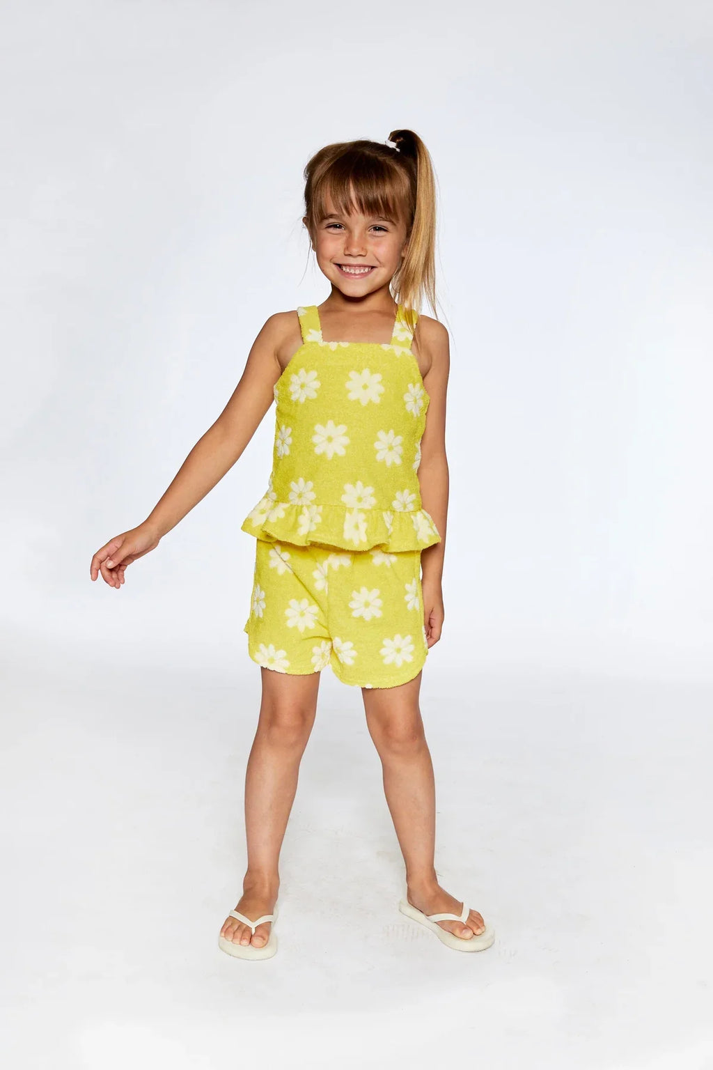 Girls Yellow Terrycloth Set