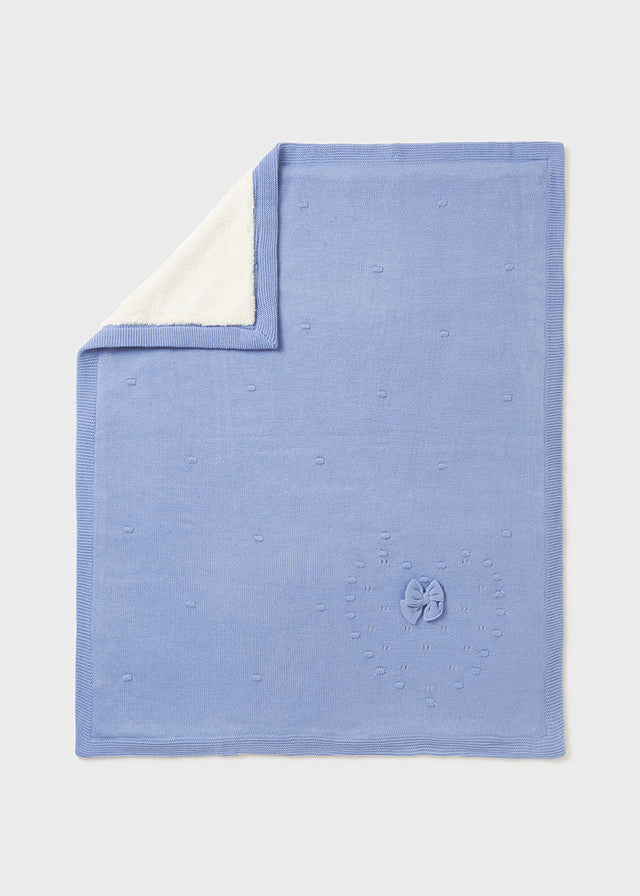 Blue Knit Blanket