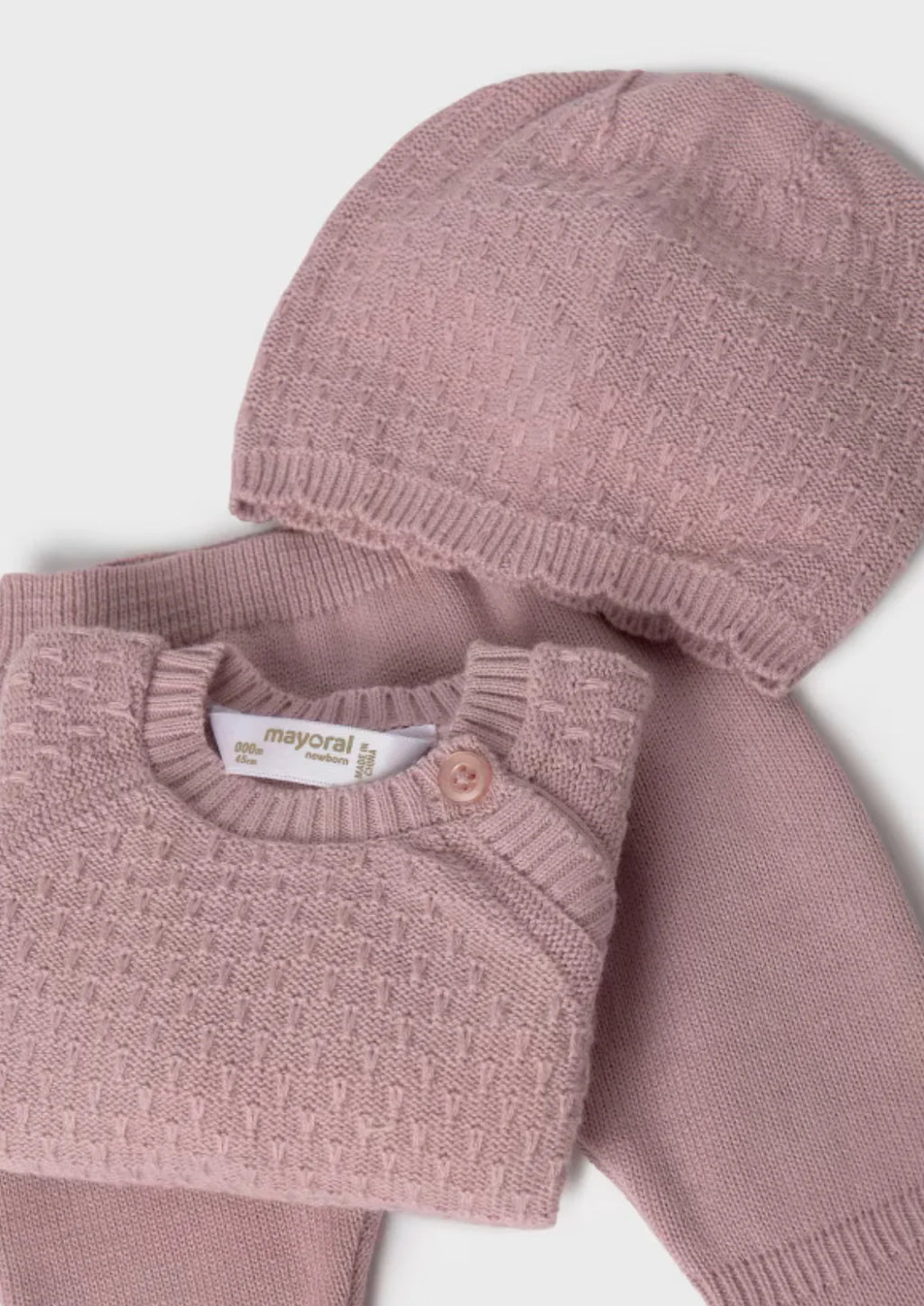 Baby Girls Pink Knit Set