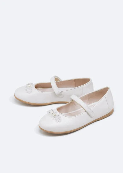 White Ballet Flats
