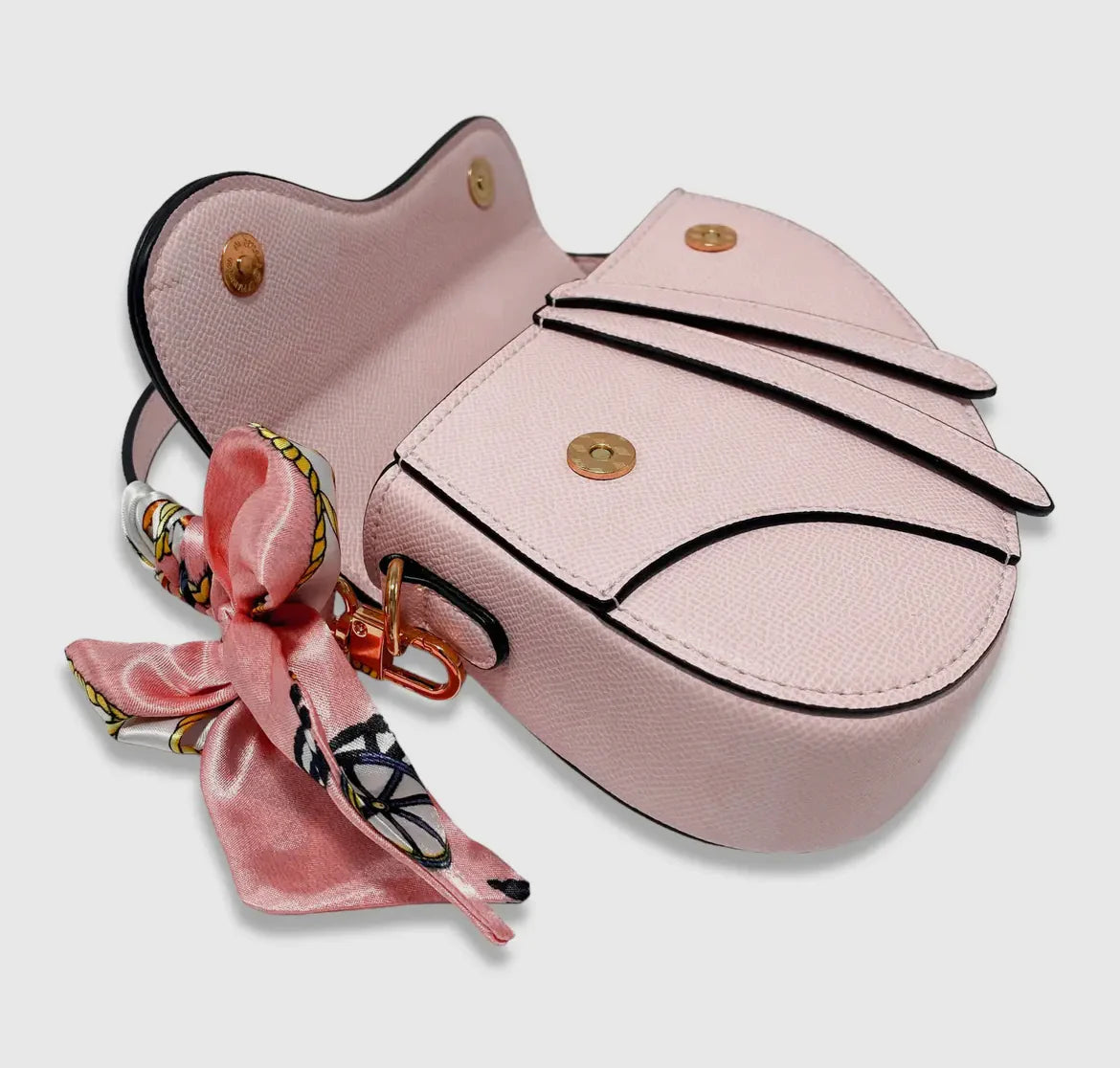 Girls Pink Saddle Purse