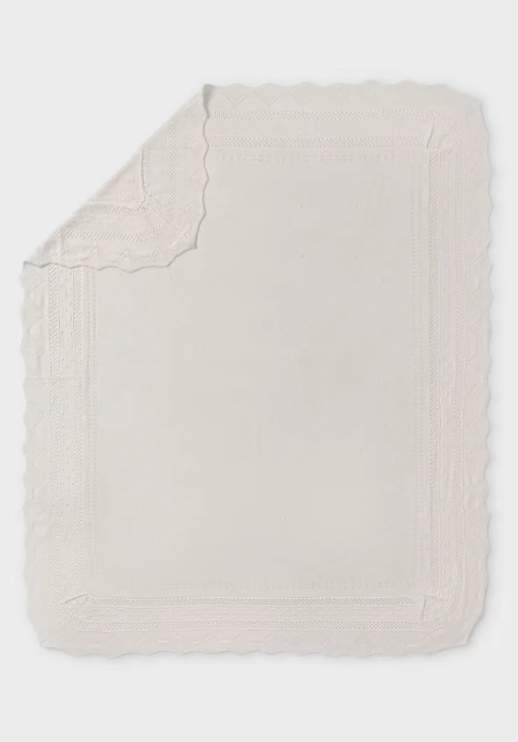 Off White Knit Blanket