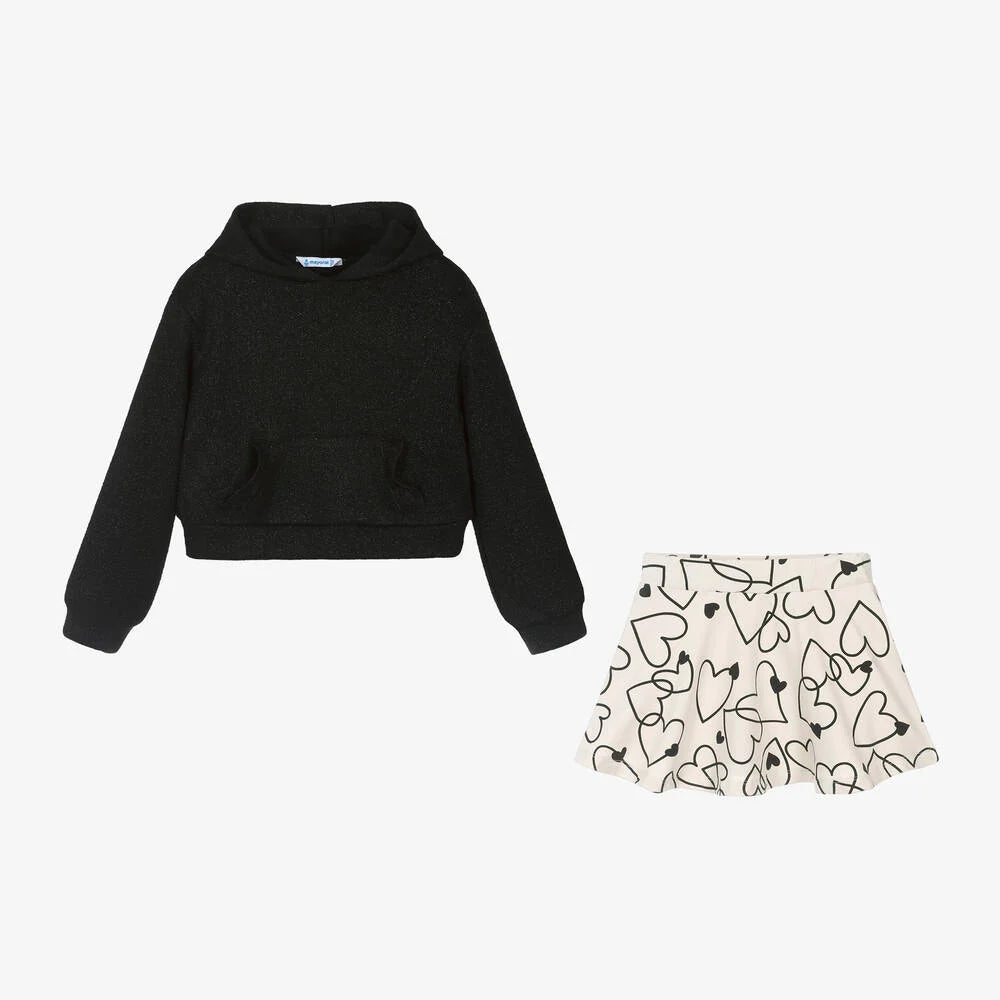 Girls Printed Skirt Set