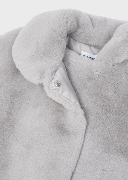 Grey Faux Fur Coat