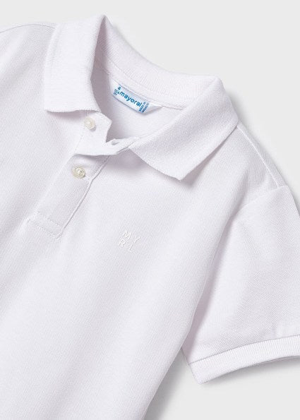 Boys White Polo Shirt