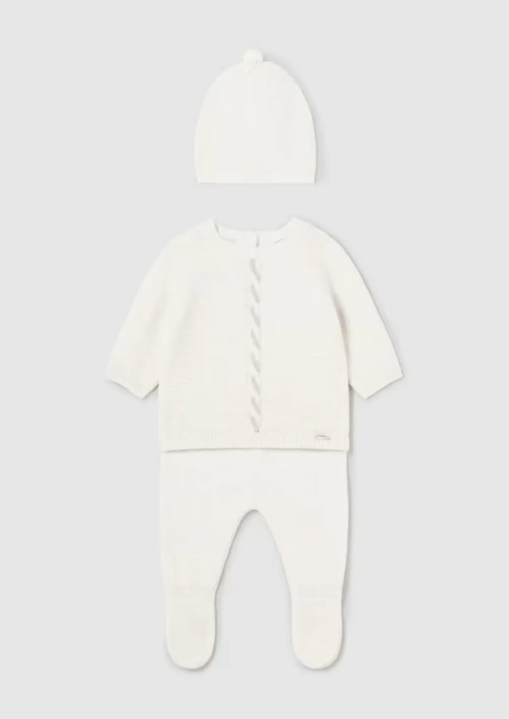 Newborn Off White Knit Set