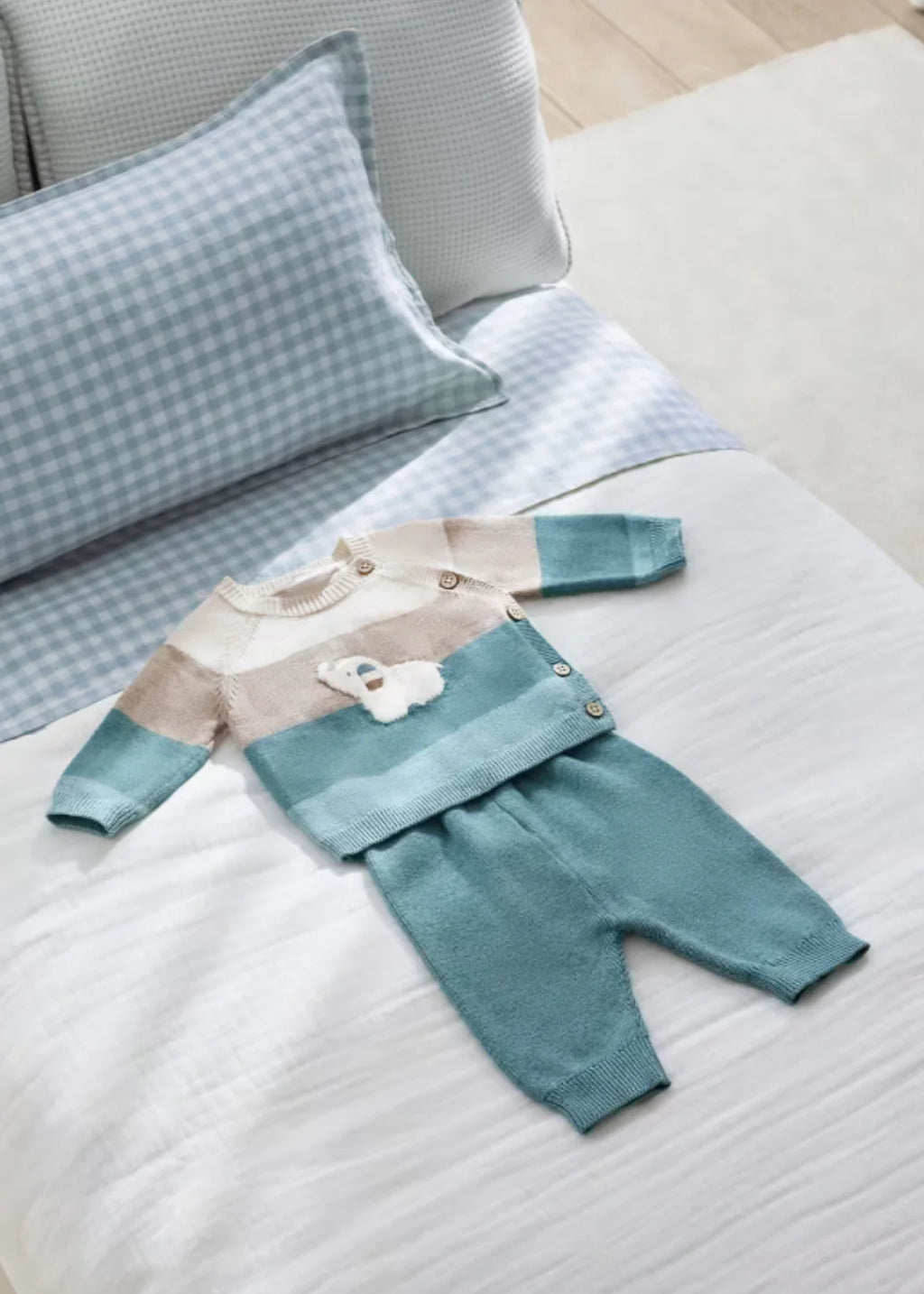 Newborn Boys Knit Set