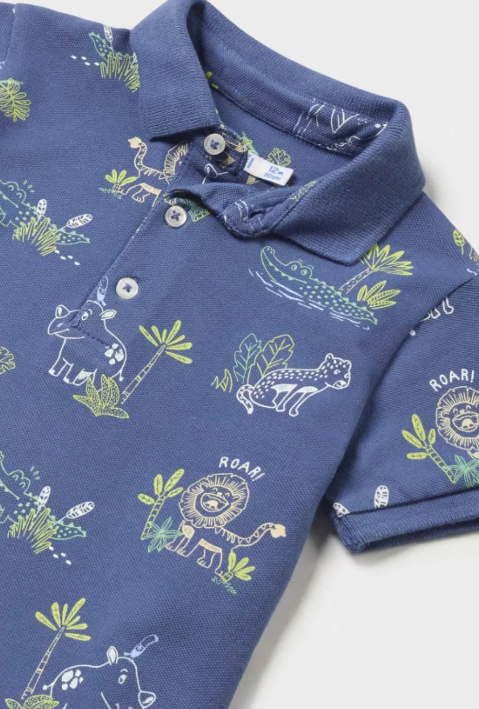 Baby Boys Printed Polo Shirt