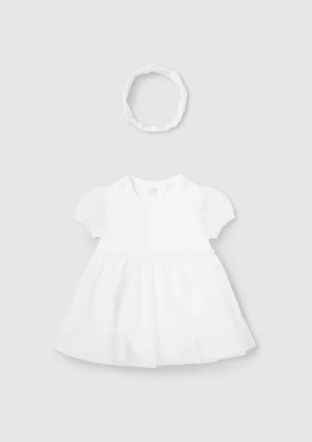 White Tulle Dress Set
