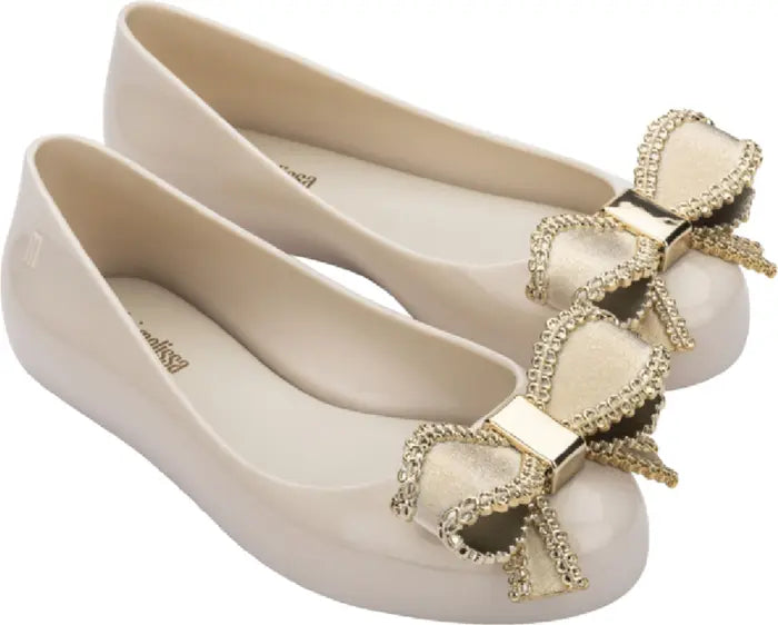 Mini Melissa Beige Flats