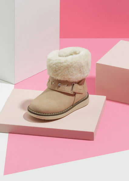 Beige Ankle Boots