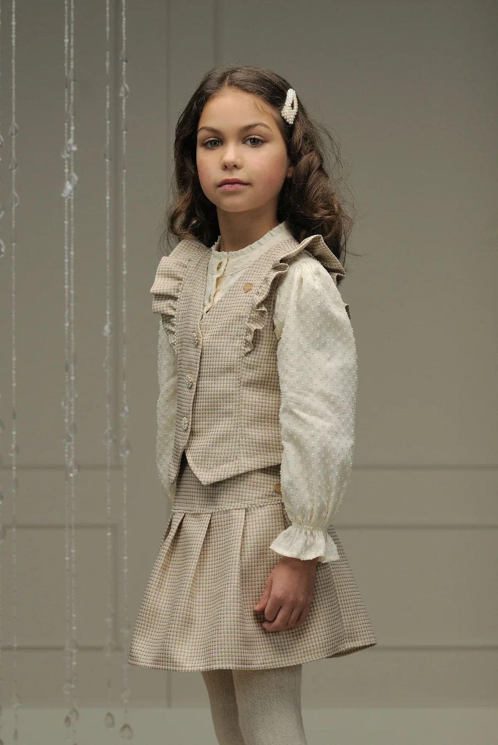 Girls Vest & Skirt Set