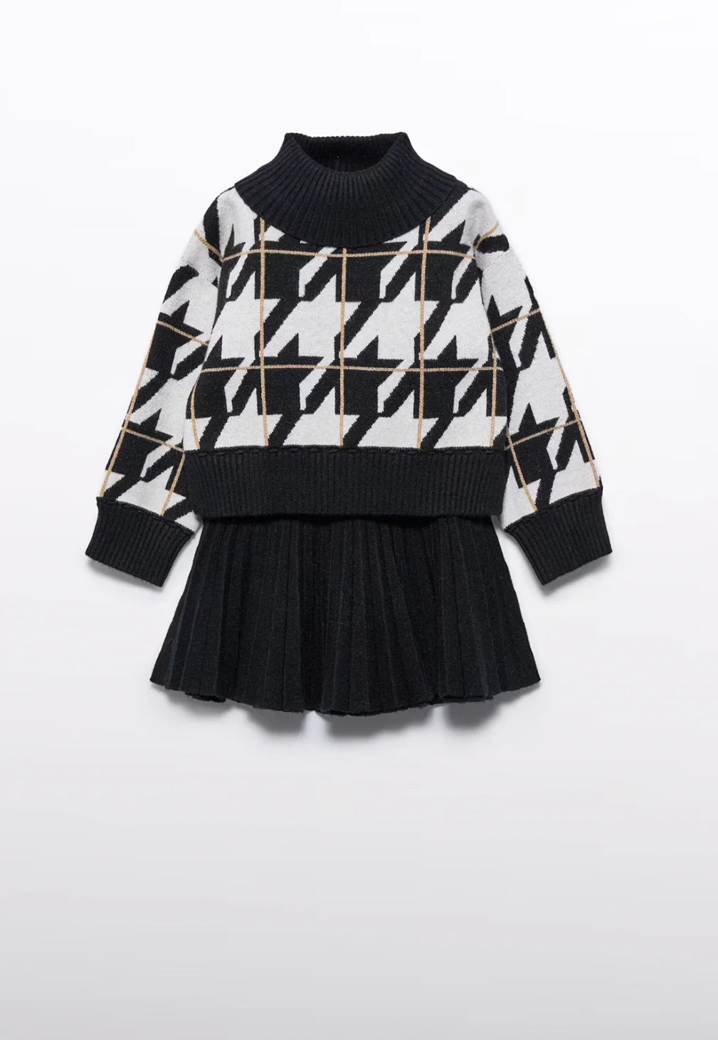 Girls Pleated Skirt Set