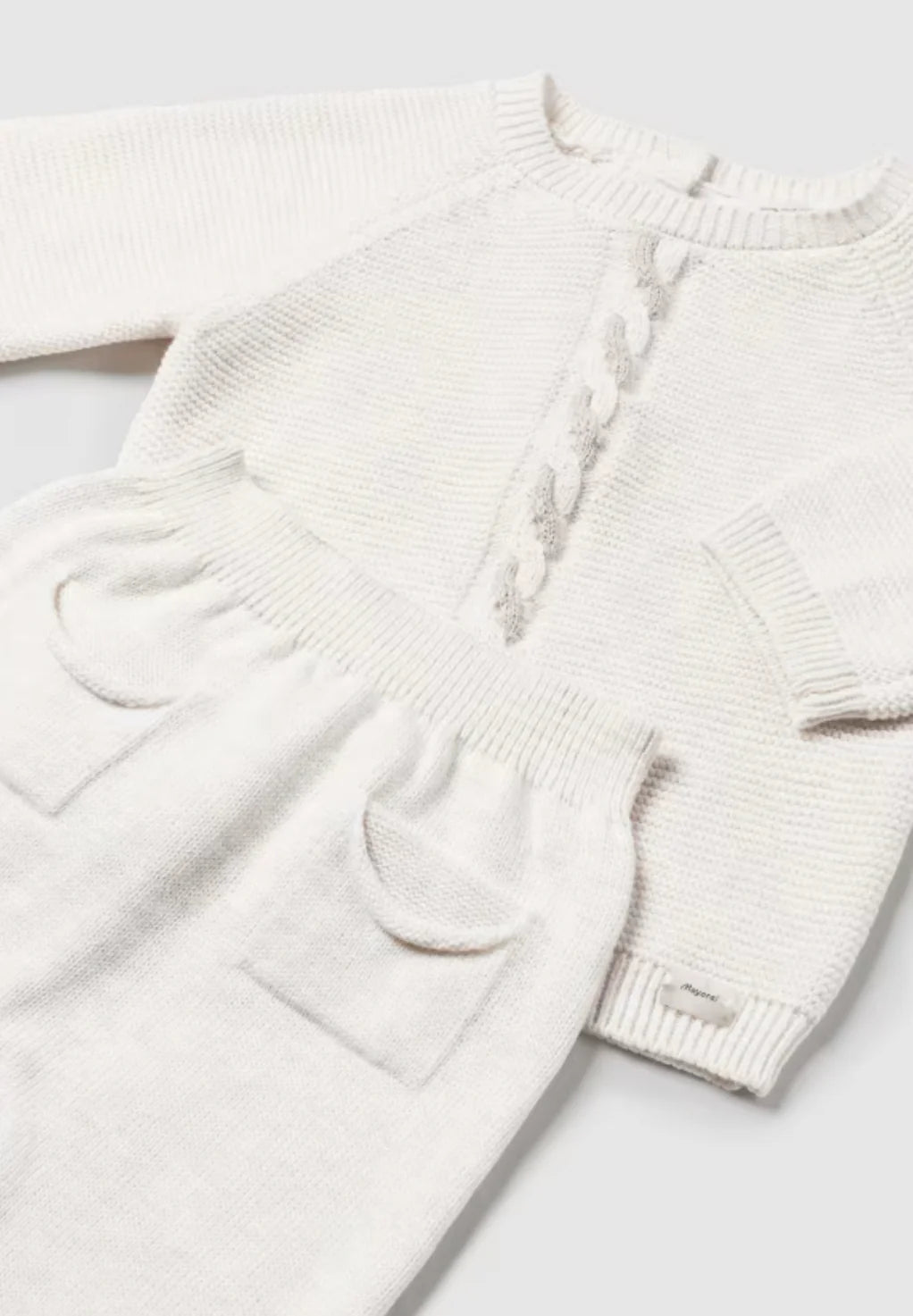Newborn Off White Knit Set