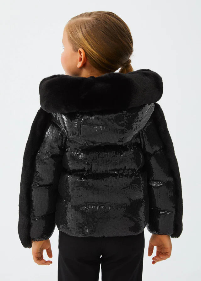 Black Sequin Coat
