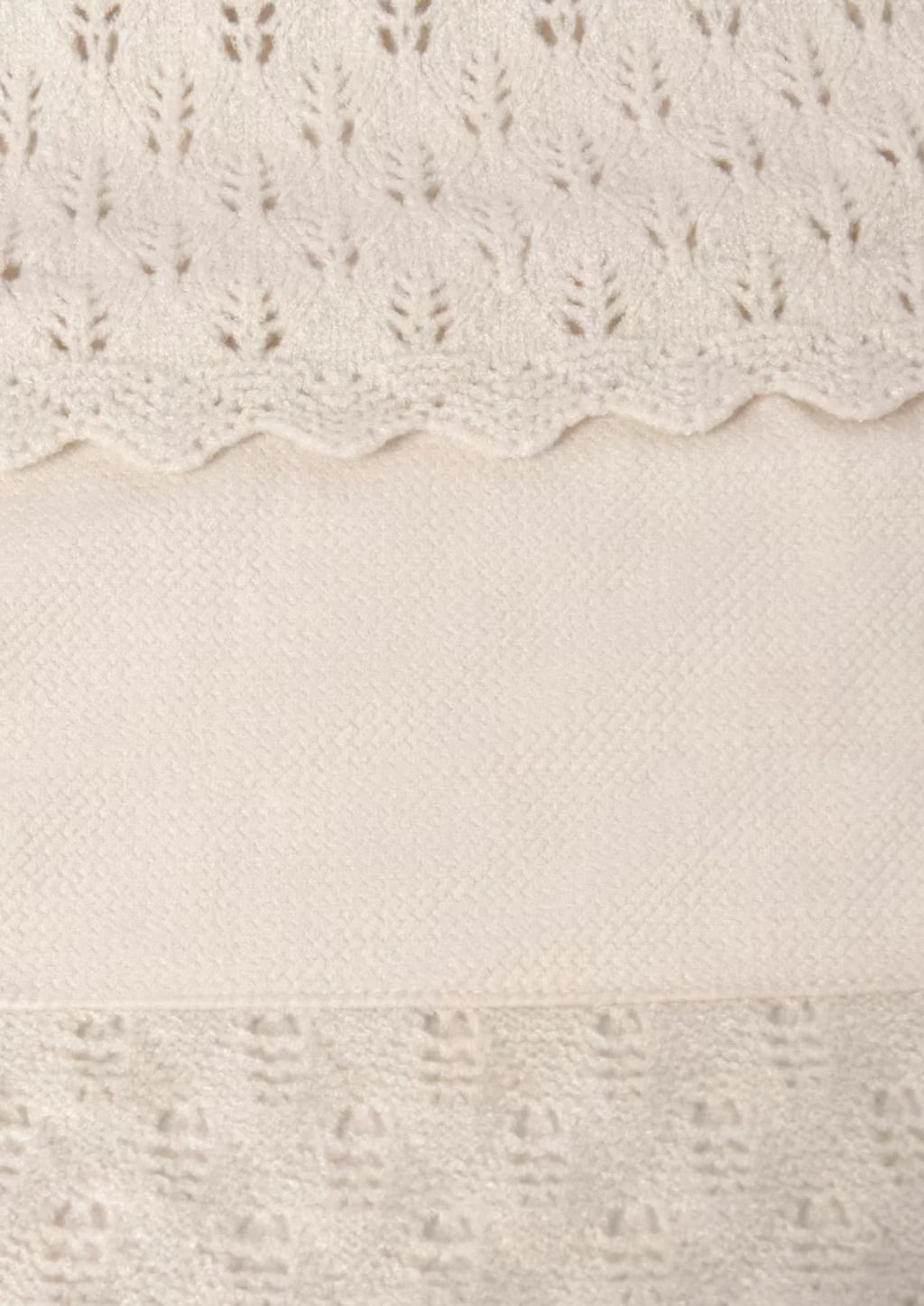 Off White Knit Blanket