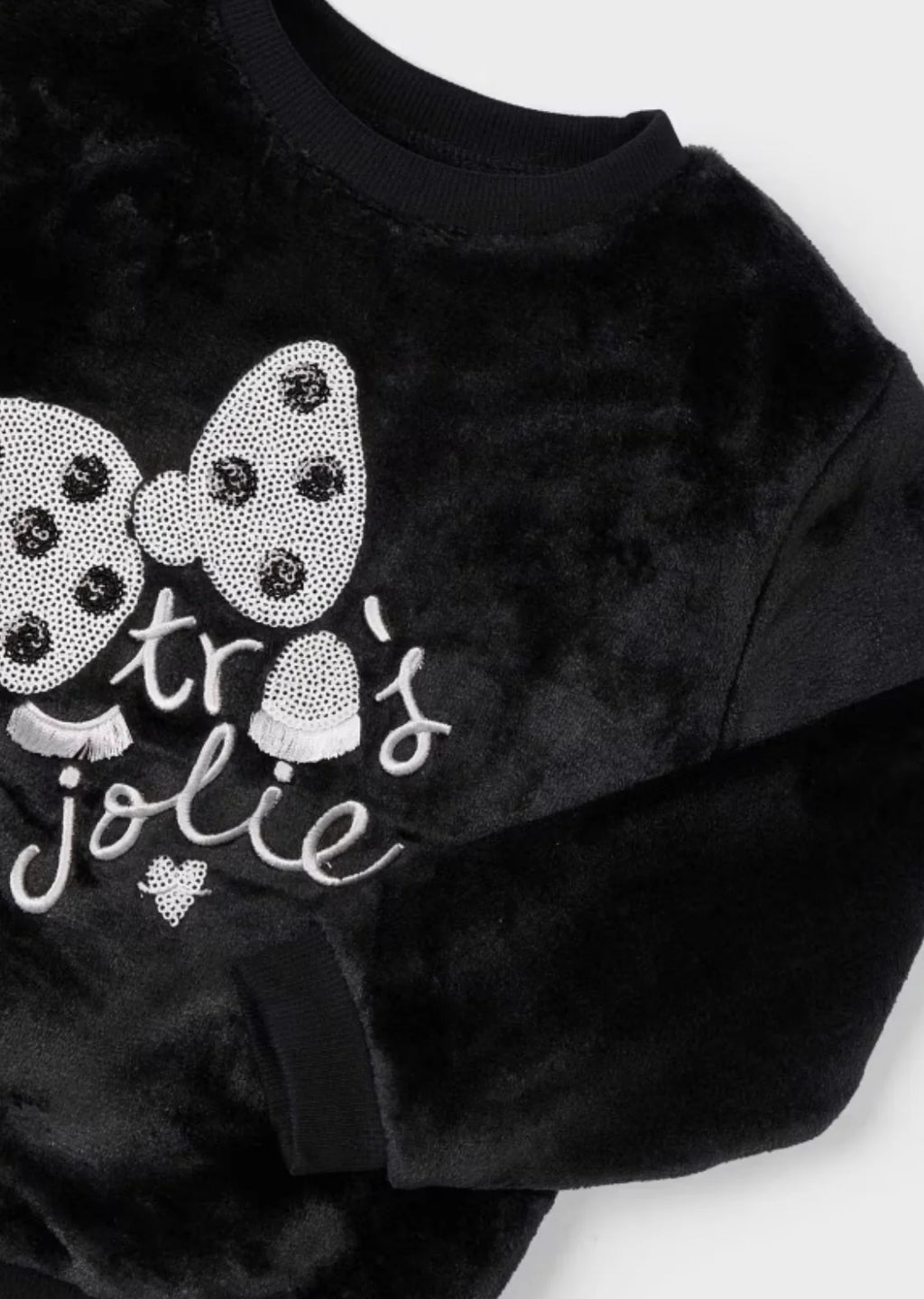 Girls Faux Fur Sweatshirt