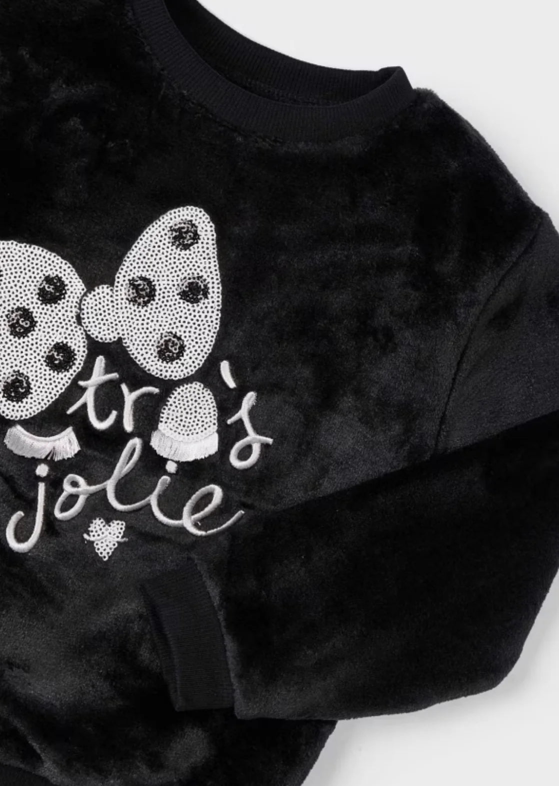 Girls Faux Fur Sweatshirt