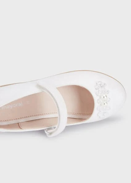 White Ballet Flats