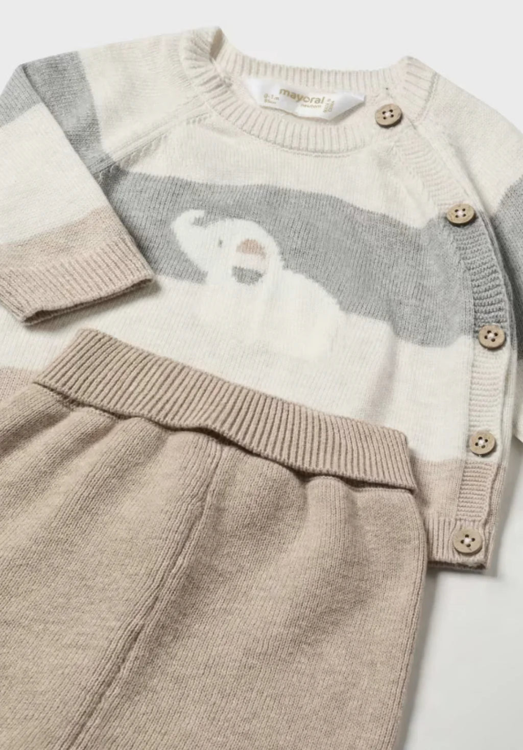 Newborn Boys Knit Set in