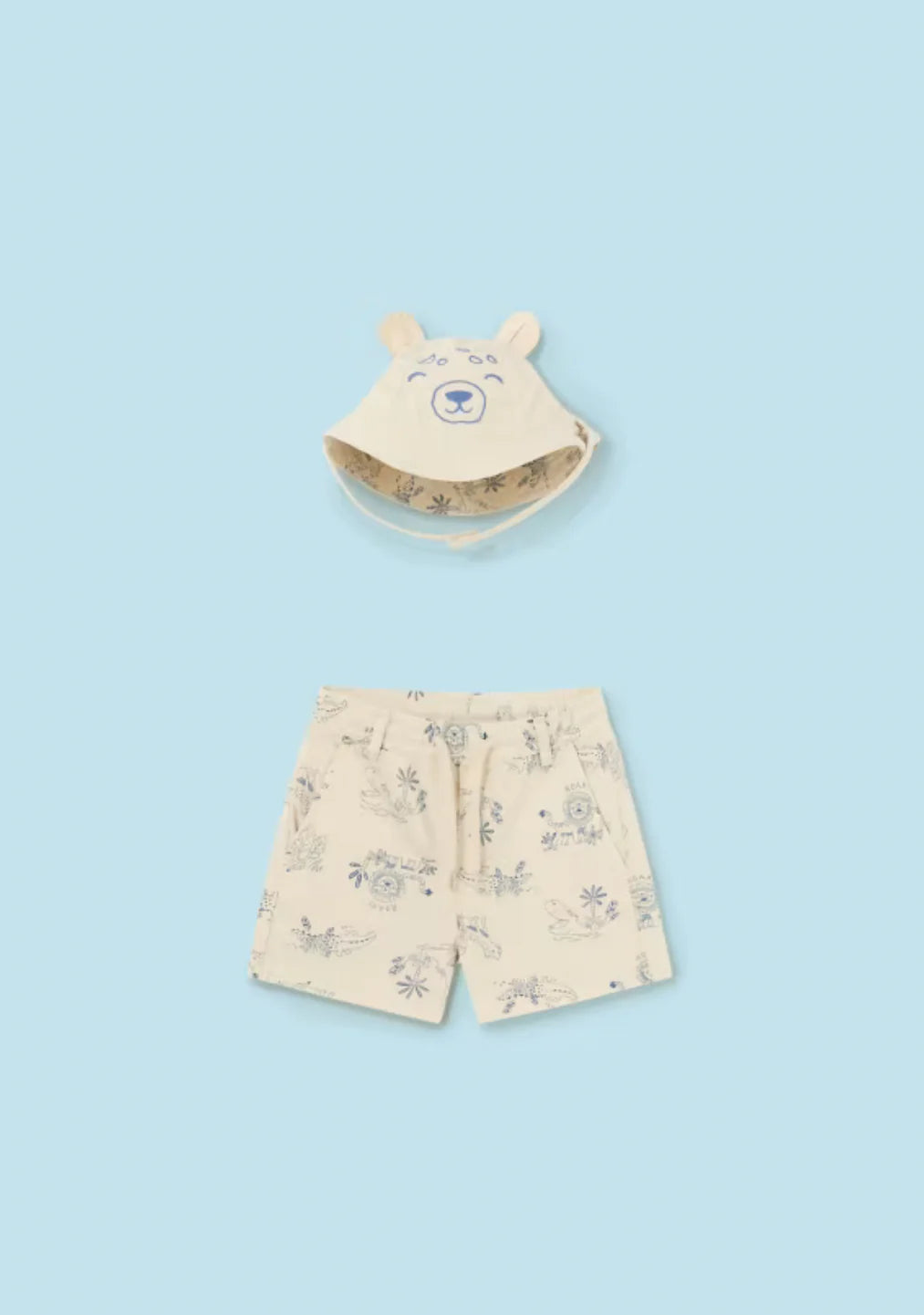 Baby Boys Shorts & Hat Set
