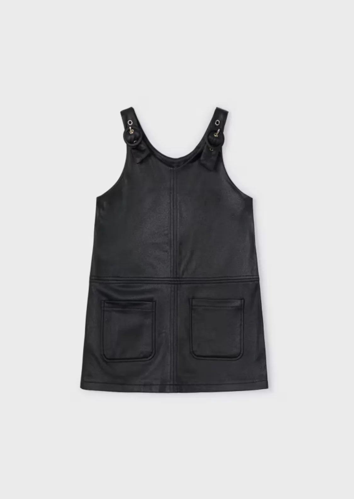 Girls Black Pinafore